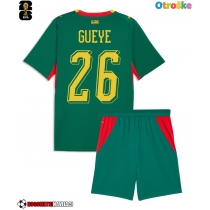 Otroške Nogometnih dresov Senegal Pape Gueye #26 Gostujoči SP 2026 Kratki rokavi (+ hlače)